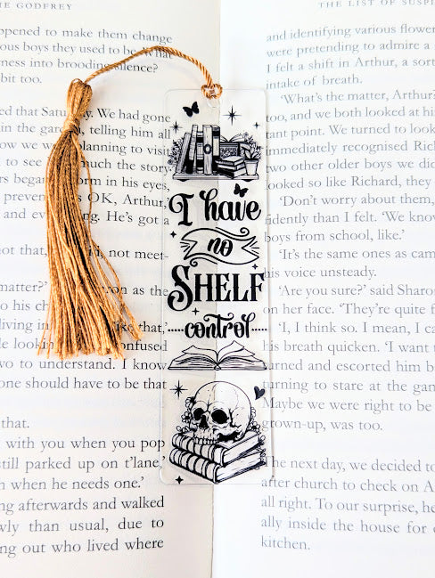 No Shelf Control Bookmark