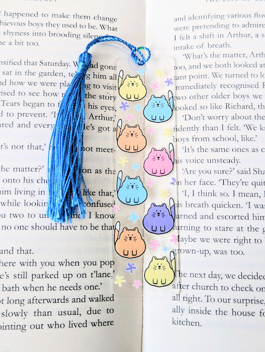 Coloured Cats 1 Bookmark