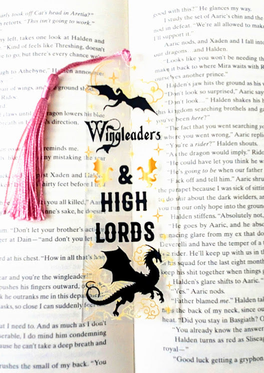 Fourth Wing Wingleaders & High Lords Bookmark