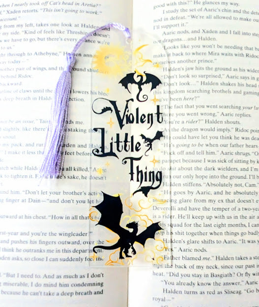 Fourth Wing Violent Little Thing Bookmark