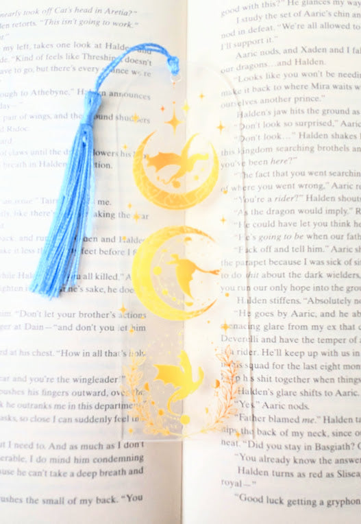 Fourth Wing Three Golden Dragons Bookmark