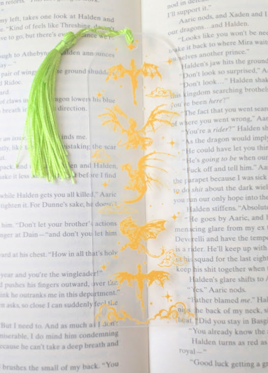Fourth Wing Four Golden Dragons 1 Bookmark
