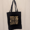Fourth Wing Quotes Tote Bag (Black)